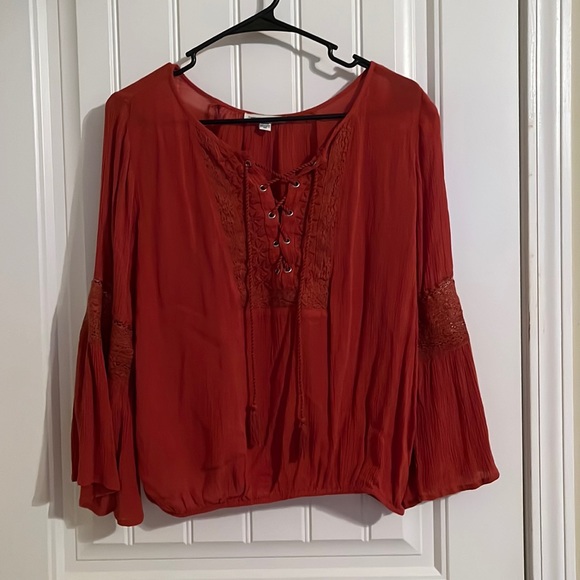 American Eagle Women’s Boho Shirt, Size Medium - Picture 1 of 5